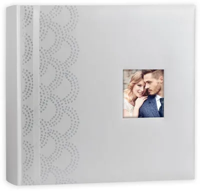 Produktbild von ZEP Hochzeitsalbum Anais Weiß 32x32 cm 100 Seiten Fensterstanzung