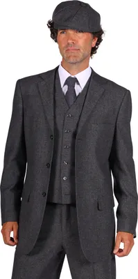 Produktbild von T3064-1600-46 grau Herren Jackett-Sakko Peaky blinder Gr.46