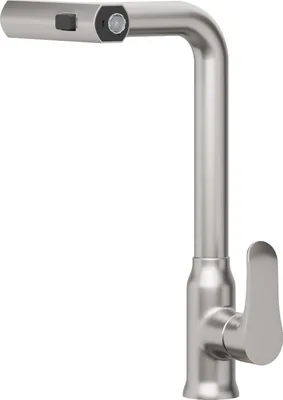 Produktbild von OKWISH Küchenarmatur Ausziehbar, Neueste Spültischarmatur Küche mit Herunterziehen Brause Armatur,360°Schwenkbar Drei Sprühfunktionen, Ein Loch Installation,Edelstahl Hochdruck wasserhahn küche Geeignet für Küchen, Bauernhäuser, Wohnmobile, Wäschereien