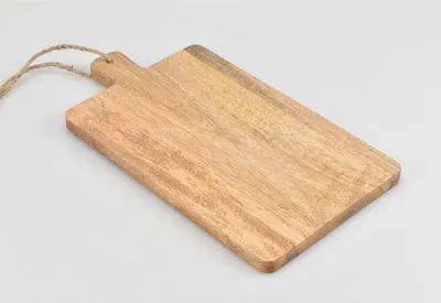 Produktbild von 12x BURI Servierbrettchen Tablett Holz Griff Schneiden Küchen Kochen Speise Obst