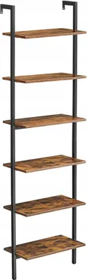 Obrázek produktu pro Vysoká nástěnná knihovna do obývacího pokoje 60 x 30 x 204,8 cm Rustikální hnědá