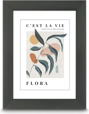 Produktbild von Hama Flora, Einzelbilderrahmen, Polystyrol (PS), Grau, Tisch, Wand, 9 x 13 cm, Rechteckig