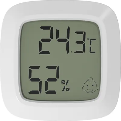Produktbild von Innen-Hygrometer-Thermometer, praeziser Mini-Feuchtigkeitsmonitor, Schreibtisch, Wand, magnetisch, einfach zu installierende elektronische Temperatur-Feuchtigkeitsmesser fuer Zuhause, Gewaechshaus, Keller, Buero