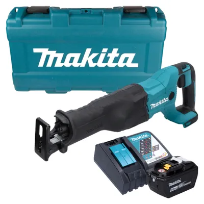 Image de Makita DJR 186 ZK Scie sabre sans fil 18 V + 1 batterie 9,0 Ah + chargeur + mallette