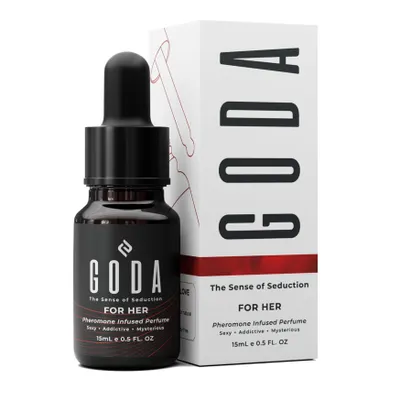 Produktbild von GODA For Her Pheromone Perfume Damen 15ml | Verführerisches Parfum für Frauen | Sinnlicher Langanhaltender Duft | Geschenk für Sie