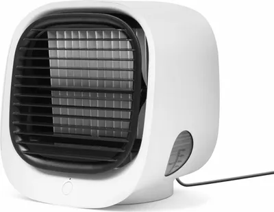 Produktbild von Bewello® - USB-Ventilator Luftkühler - Kleiner Tischventilator Airco - Mobiler Ventilator - mit LED licht - Flüsterleise Tisch Lüfte