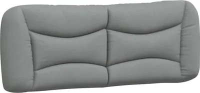 Produktbild von vidaXL Kopfteil-Kissen "Hvar" Hellgrau 120 cm Stoff