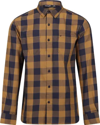 Image de Regatta - Chemise "Lance" pour homme RG6182 (M) (Bleu marine/marron ambré)