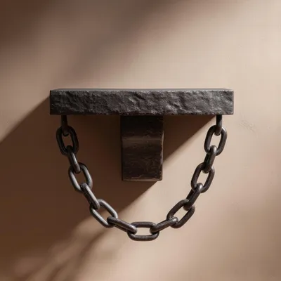 gotisches Wandregal mit Hängekette – Decords Wandregal, Produktansicht 1