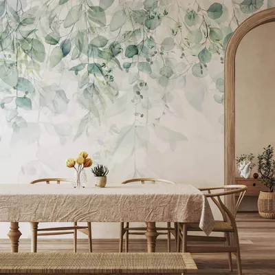 Produktbild von Vlies Fototapete - Gentle Touch of Nature - First Variant 250x175 cm Blätter b-C-0615-a-b