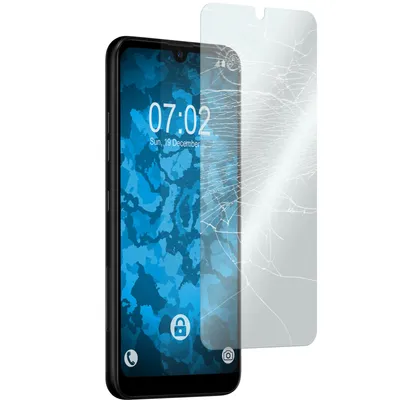 Produktbild von 1er-Pack PhoneNatic Glas-Folie klar  kompatibel mit LG Q60 - Panzerglas für Q60