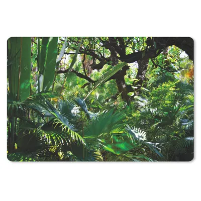 Produktbild von MuchoWow® Mauspad Mousepad Schöne Muster von Blättern und Bäumen in einem Regenwald 27x18 cm - Mousepads - Maus Mat - Pad - Mausunterlage - Büroartikel - Desk Matten