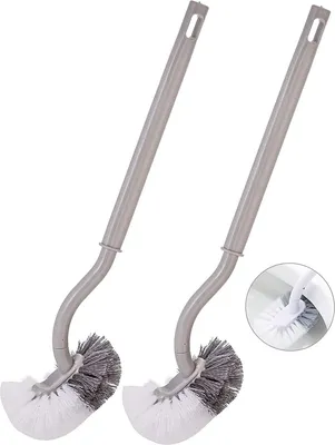 Produktbild von Stück Toilettenbürste, Toilettenbürste aus Kunststoff mit langem Griff, mit starken Borsten für den Toilettenhaushalt, gründliche Reinigung