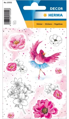 Image de Autocollants Herma DECOR Rosalia pailletés, 2 feuilles de 16 autocollants