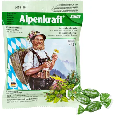 Immagine prodotto di Salus Bavarian Alpine Power caramelle alle erbe, 75 g caramelle