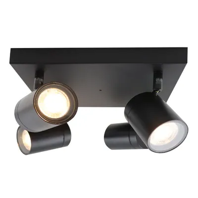 Produktbild von Olucia - CIARA - Deckenleuchte - Schwarz - 4 Lampen