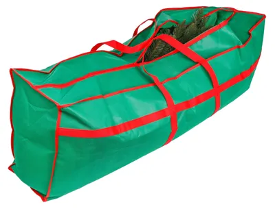Zdjęcie produktu dla Omgoods - Pokrowiec na choinkę z zamkiem błyskawicznym - Torba do przechowywania sztucznych choinek - 120 x 43 cm - Nadaje się do choinek do 210 cm - Oszczędza miejsce dzięki możliwości składania - Wytrzymałe uchwyty