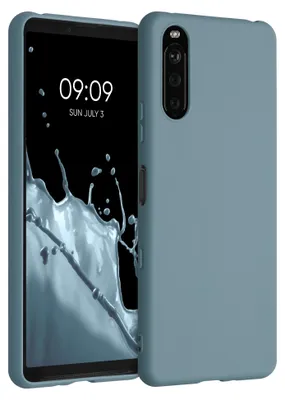Produktbild von kwmobile Handyhülle für Sony Xperia 10 III Hülle - TPU Case - Kabelloses Laden - Schutzhülle Cover in Arctic Night