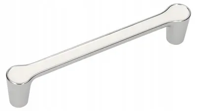 Produktbild von GAMET UU15 Möbelgriff Chrom Glänzend Weiß 128mm