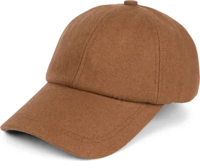 Produktbild von styleBREAKER Uni Baseball Cap Einfarbig in Flanell Optik mit Wolle, 6-Panel Basecap, Metallschnalle verstellbar 04023088