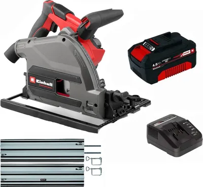 Produktbild von Einhell Tauchsäge TP-PS 18/165 Li BL -Führungsschiene, mit Akku 4.0 Ah