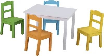 Produktbild von Esstischgruppe mit 1 Tisch und 4 Stühlen