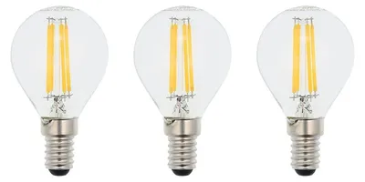 Produktbild von VITO E14 LED Filamentlampe G45 4W 532lm 4000K 240V 45mm 3 Stück