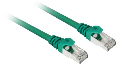 Produktbild von Patchkabel SFTP, RJ-45, mit Cat.7a Rohkabel (grün, 10 Meter)