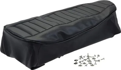 Image de Housse de selle Housse de selle noire avec rivets pour Suzuki K50 1971-1974