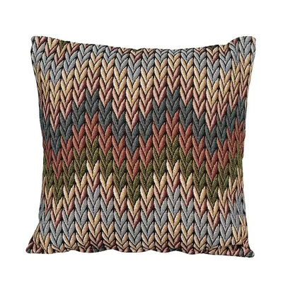 Zdjęcie produktu dla Poszewka na poduszkę, gobelinowa poszewka na poduszkę 43x43cm Geometryczny wzór
