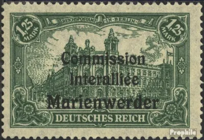 Produktbild von Briefmarken Marienwerder 1920 Mi 27 postfrisch Germania