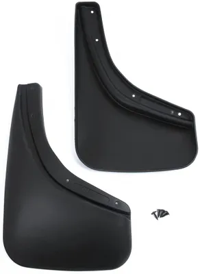 Image de FROSCH - Bavettes en caoutchouc sur mesure, protection anti-éclaboussures, ailes arrière pour SKODA Yeti, à partir de 2014, SUV 5 portes, 2 pièces avec fixations