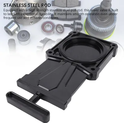 Obrázek produktu pro RV odpadní ventil s rukojetí, nerezová tyč, nepropustný, 7,6 cm, náhrada pro odpadní systém karavanů