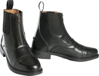 Produktbild von EQUITHÈME Zip Stiefeletten Reitstiefeletten, Farbe:Schwarz, Größe:Erwachsenengröße 39