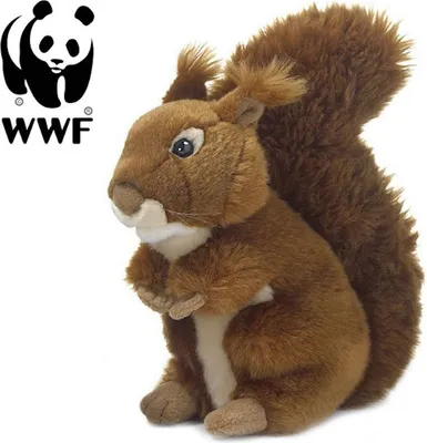 Image de WWF - Peluche - Écureuil (23cm, assis) réaliste Peluche