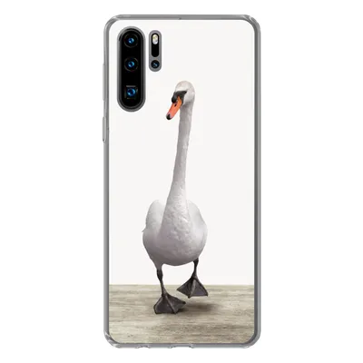 Produktbild von MuchoWow® Handyhülle Schutzhülle Hülle für Huawei P30 Pro Schwan - Tiere - Vogel - Jungen - Mädchen - Kinder Silikon Softcase Handy Hülle - Schutzdeckel