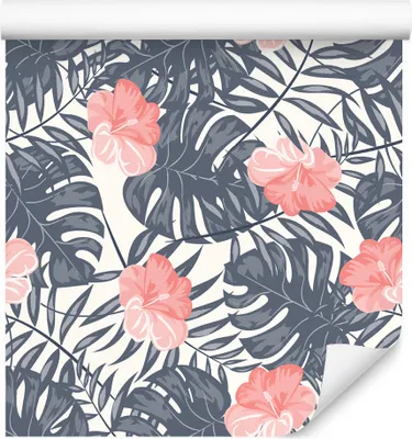 Obrázok produktu pre 10m VLIES WALLPAPER Roll Kvety Listy Monstera Palmy Exotická flóra XXL