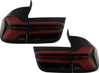 Image de Feux arrière à LED pour BMW X5 E70 2007-2013 Mise à niveau des feux arrière vers le design G05 LCI.