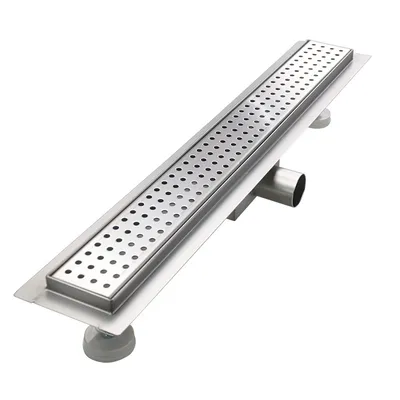 Obrázek produktu pro Bc-elec - 08S-90 Sprchový žlab 90 cm v nerezovém provedení, nerezový sprchový žlab, výškově nastavitelný 98-142 mm