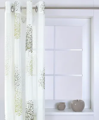 Produktbild von Vorhang Gardine Ösenschal Bellinda weiss grün 135x245