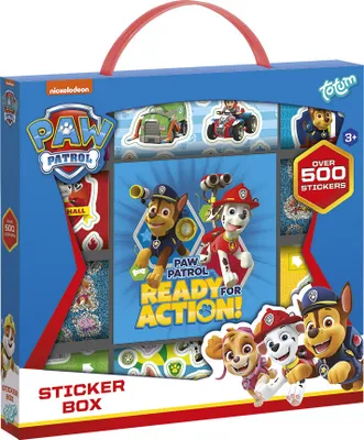 Zdjęcie produktu dla Totum Paw Patrol Sticker Box 12r+2s+bookl, 3 lat(a), Paw Patrol, Wielobarwny
