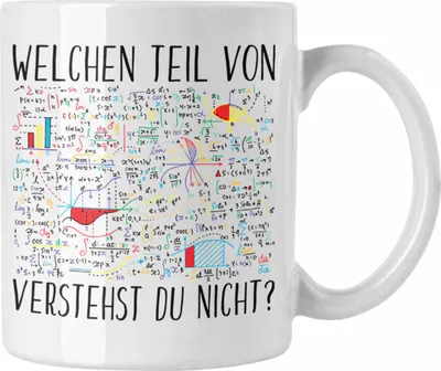 Produktbild von Trendation - Lustige Tasse Geschenk Welchen Tell Von Verstehst du Nicht Mathematiker Physiker Mathelehrer Geschenkidee (Weiß)