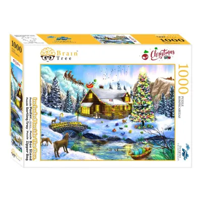 Zdjęcie produktu dla Brain Tree Puzzle Świąteczna sceneria 1000 elementów