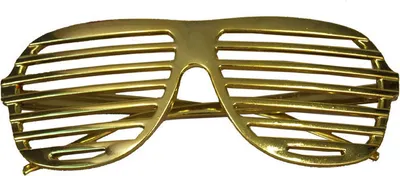 Produktbild von Disco Brille, gold - Erwachsene