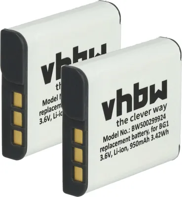 Produktbild von vhbw 2x Akku kompatibel mit Sony Handycam HDR-GW55VE Kamera (950 mAh, 3,6 V, Li-Ion)