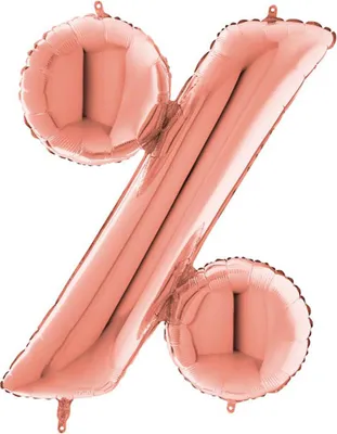 Produktbild von Riesenbuchstabe Folienballon 40"/102cm | Rosegold #%