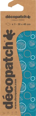 Produktbild von Décopatch 6x Blisterpackung 3 Bogen Papier 30x40cm gleichen Design Nr. 858 C858C