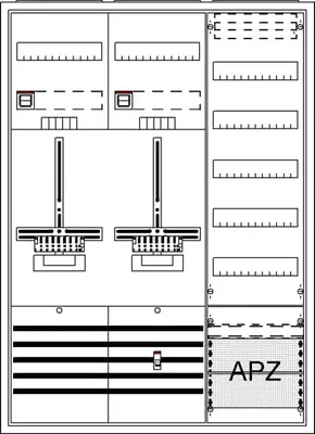 Produktbild von Komplettschrank AP3Pkt.A372Z1V5A2 1 Stück