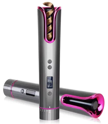Produktbild von OBA Automatisches Kabelloses Lockenstäbchen, USB-Wiederaufladbar, LCD-Display, T