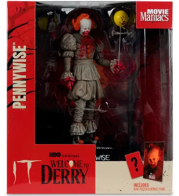 Obrázek produktu pro Filmoví maniáci IT: Vítejte v Derry Pennywise krvavá figurka 16 cm